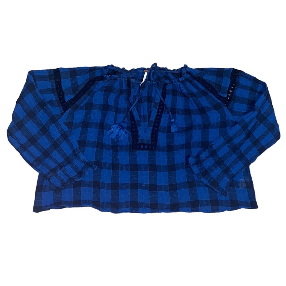 Free people cropped plaid top
